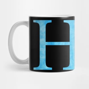 Blue H Mug